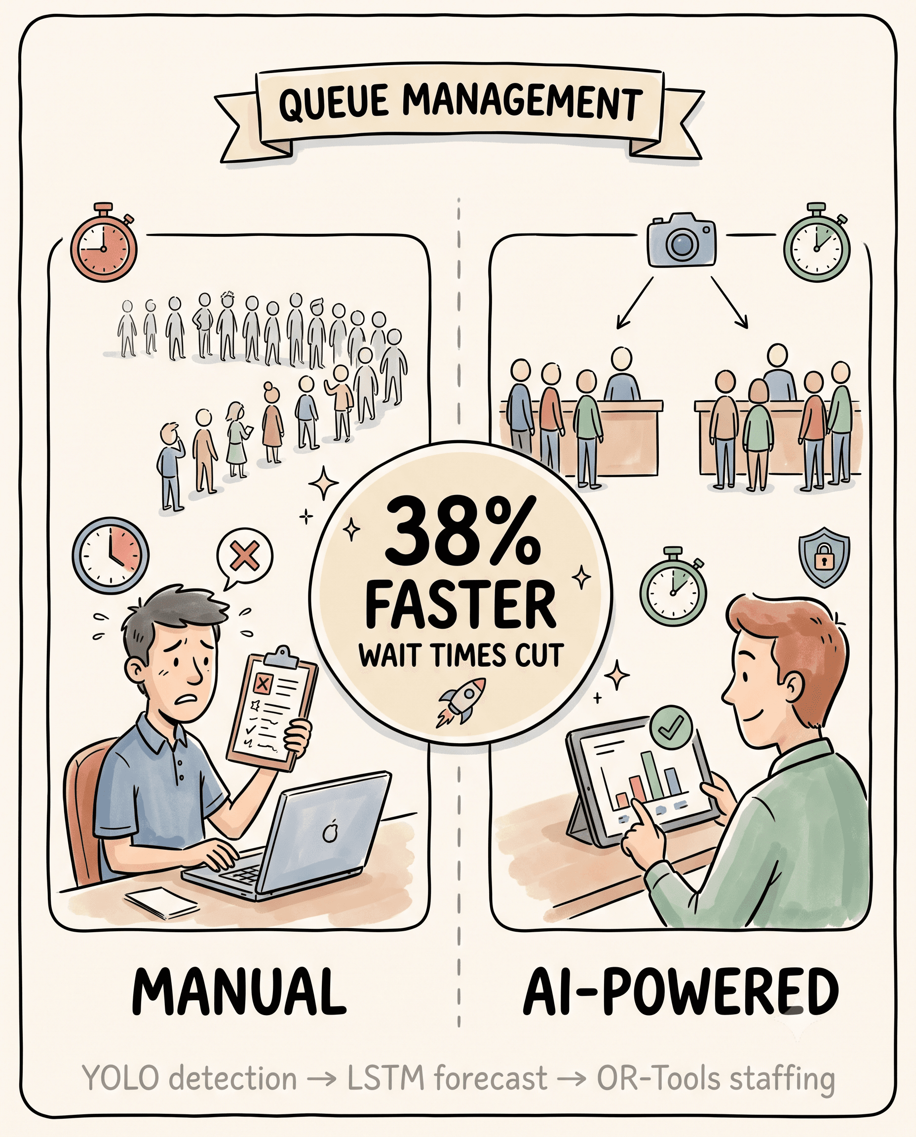 Building an AI-Powered Queue Management System: From Idea to Production