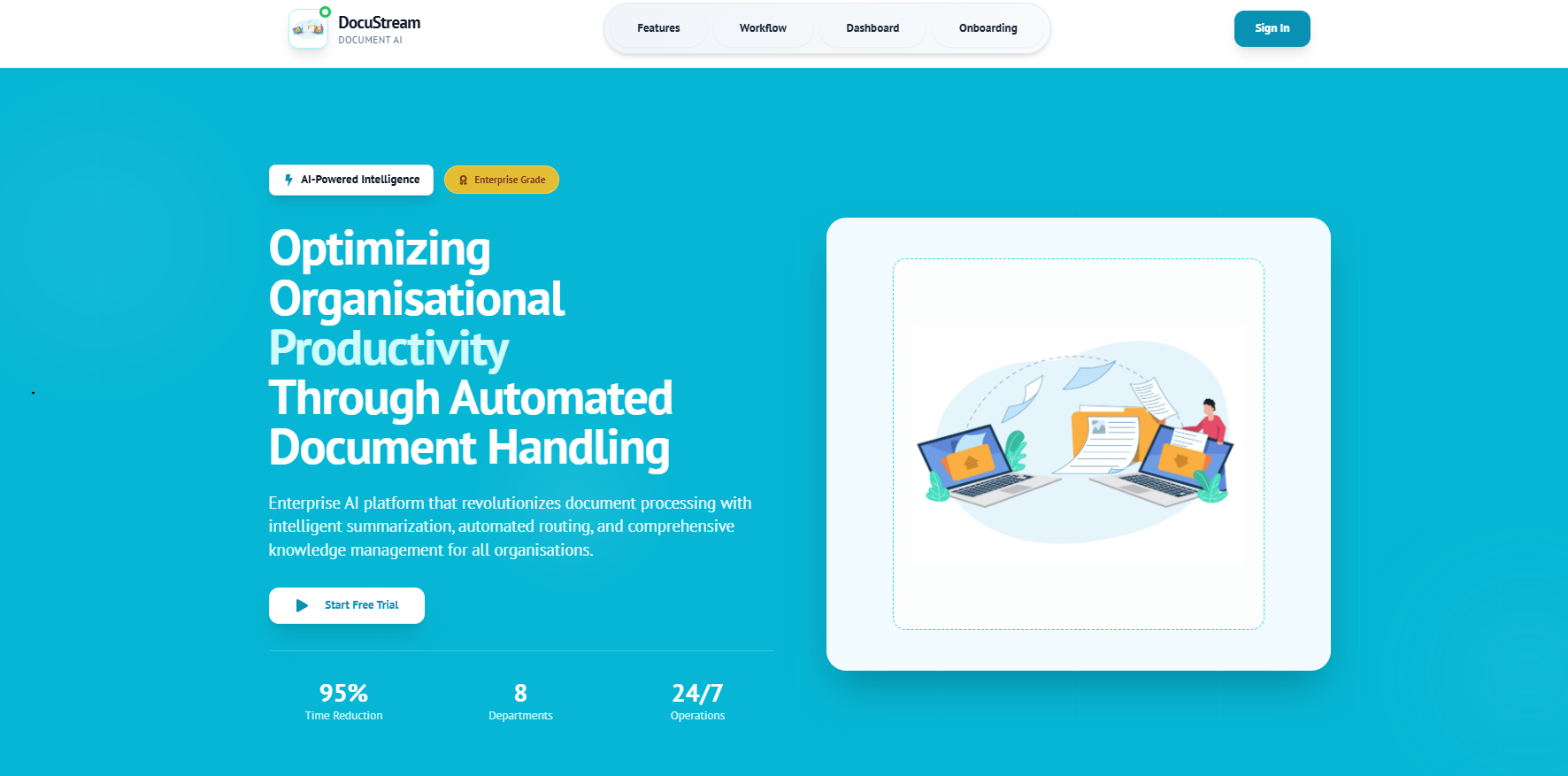 DocuStream - Automated AI Document Management System