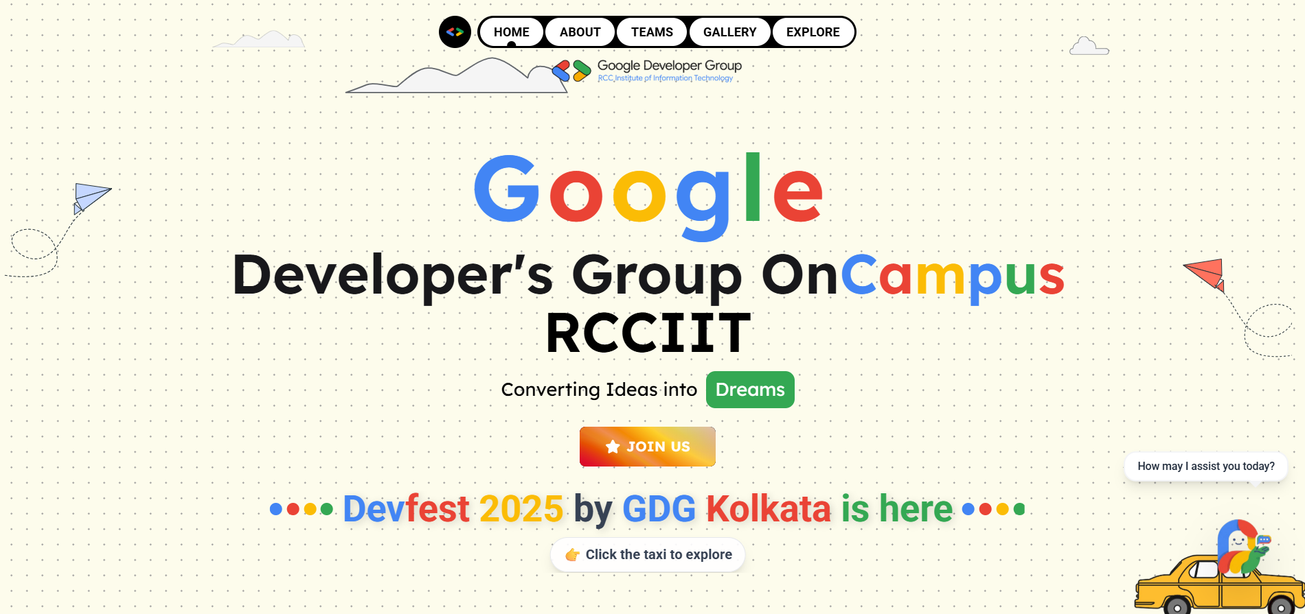 GDGoC RCCIIT Official Website